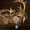 imageSWEETV Fairy Antler Crown Deer Horns Headband Reindeer Headpiece Elf Tiara for Hallween Costume Cosplay Renaissance Accessory