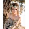 imageSWEETV Fairy Crown Elf Ears Cuffs Set Flower Crown Headpiece Halloween Elves Cosplay Set Renaissance Costume Medieval TiaraSetgreen