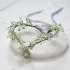 imageSWEETV Fairy Crown Elf Ears Cuffs Set Flower Crown Headpiece Halloween Elves Cosplay Set Renaissance Costume Medieval TiaraSetgreen