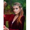 imageSWEETV Fairy Crown Elf Ears Cuffs Set Flower Crown Headpiece Halloween Elves Cosplay Set Renaissance Costume Medieval TiaraSetpurple