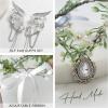 imageSWEETV Fairy Crown Elf Ears Cuffs Set Flower Crown Headpiece Halloween Elves Cosplay Set Renaissance Costume Medieval TiaraSetsilver
