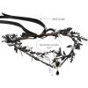 imageSWEETV Fairy Flower Crown Renaissance Elf Headpiece Women Leaf Woodland Circlet Floral Headband for Halloween Costume CosplayLeafblacka