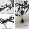 imageSWEETV Fairy Flower Crown Renaissance Elf Headpiece Women Leaf Woodland Circlet Floral Headband for Halloween Costume CosplayLeafblacka