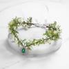 imageSWEETV Fairy Flower Leaf Crowns for Women Elven Princess Tiara Elf Headpiece for Cosplay Halloween Costume Photoshoot WeddingFlowerLeafA