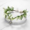 imageSWEETV Fairy Flower Leaf Crowns for Women Elven Princess Tiara Elf Headpiece for Cosplay Halloween Costume Photoshoot WeddingFlowerLeafB