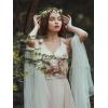 imageSWEETV Fairy Flower Leaf Crowns for Women Elven Princess Tiara Elf Headpiece for Cosplay Halloween Costume Photoshoot WeddingFlowerLeafB