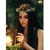 imageSWEETV Fairy Flower Leaf Crowns for Women Elven Princess Tiara Elf Headpiece for Cosplay Halloween Costume Photoshoot WeddingFlowerleaf