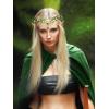 imageSWEETV Fairy Flower Leaf Crowns for Women Elven Princess Tiara Elf Headpiece for Cosplay Halloween Costume Photoshoot WeddingLeafGreenA
