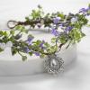 imageSWEETV Fairy Flower Leaf Crowns for Women Elven Princess Tiara Elf Headpiece for Cosplay Halloween Costume Photoshoot WeddingPearlleaf