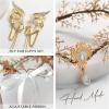 imageSWEETV Fairy Flower Leaf Crowns for Women Elven Princess Tiara Elf Headpiece for Cosplay Halloween Costume Photoshoot WeddingSetLeafGold