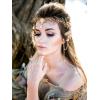 imageSWEETV Fairy Flower Leaf Crowns for Women Elven Princess Tiara Elf Headpiece for Cosplay Halloween Costume Photoshoot WeddingSetLeafGold