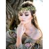 imageSWEETV Fairy Flower Leaf Crowns for Women Elven Princess Tiara Elf Headpiece for Cosplay Halloween Costume Photoshoot WeddingSetleaf