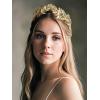 imageSWEETV Goddess Crown Bridal Headband Leaf Tiara Wedding Headpiece Gold Costume Accessories Greek Bridesmaid Prom Festival Hair Accessories Queen Crown Wedding Hair Piece for Women and GirlsStyleA