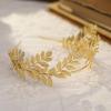 imageSWEETV Goddess Crown Bridal Headband Leaf Tiara Wedding Headpiece Gold Costume Accessories Greek Bridesmaid Prom Festival Hair Accessories Queen Crown Wedding Hair Piece for Women and GirlsStyleA