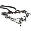 imageSWEETV Fairy Flower Crown Renaissance Elf Headpiece Women Leaf Woodland Circlet Floral Headband for Halloween Costume CosplayLeafblacka