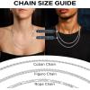 imageSWEETV 18K Gold Over 925 Sterling Silver Cross Necklace for MenWomen Stainless Steel CubanRope Chain Cross Pendant 1820 inch Religious Jewelry Gifts for MenSilver Cuban Chain