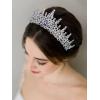 imageSWEETV Crystal Wedding Tiara for Women Royal Queen Crown Headband Rhinestone Princess Hair Accessories for Prom Birthday5purple  Silver