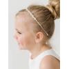 imageSWEETV Flower Girl Headpiece Silver Girls Headband for Wedding Crystal Floral Princess Hairband Baby Girl Hair Accessory for Birthday First Communion