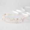 imageSWEETV Flower Girl Headpiece Wedding Headband for Girls Princess Crystal Pearl Hair Accessories for Women Little Girl Birthday Party First Communion WeddingGoldA