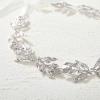 imageSWEETV Flower Girl Headpiece for Wedding Headband Silver Princess Hair Accessories Little Girls Toddler Kids Crystal Hair Bands for First CommunionSilver