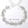 imageSWEETV Flower Girl Headpiece for Wedding Headband Silver Princess Hair Accessories Little Girls Toddler Kids Crystal Hair Bands for First CommunionSilver