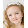 imageSWEETV Flower Girl Headpiece for Wedding communion headpiece for girls Princess Headband for Girls Hair Accessories for Birthday PartySilver