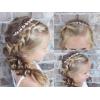 imageSWEETV Gold Baby Girl Headband Flower Girl Headpiece Princess Crystal Wedding Hair Accessories for Birthday Party PhotographyRose Gold