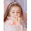 imageSWEETV HAIRBAND  Handmade Flower Girl Headpiece with Light Ivory Simulated Pearls Bright Crystals Clear Beads for Wedding Party First Communion Girls PrincessStyle Special Occasions