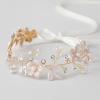 imageSWEETV HAIRBAND  Handmade Flower Girl Headpiece with Light Ivory Simulated Pearls Bright Crystals Clear Beads for Wedding Party First Communion Girls PrincessStyle Special Occasions
