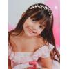 imageSWEETV HAIRBAND  Handmade Flower Girl Headpiece with Light Ivory Simulated Pearls Bright Crystals Clear Beads for Wedding Party First Communion Girls PrincessStyle Special Occasions