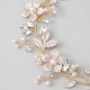 imageSWEETV HAIRBAND  Handmade Flower Girl Headpiece with Light Ivory Simulated Pearls Bright Crystals Clear Beads for Wedding Party First Communion Girls PrincessStyle Special Occasions