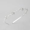 imageSWEETV Hairband Flower Girl Headpiece for Wedding Communion Birthday Party  Pearl Girls Headband with Rhinestones  Girls Headpiece for Special Occasions  One Size  Silver 1Silver 2