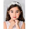 imageSWEETV Hairband for Girls Flower Girl Crown Communion Headpiece Princess Hair Accessories for Birthday Party