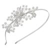 imageSWEETV Hairband for Wedding Flower Girl Headpiece with Glittering Rhinestones Gold One Size for Baby Girl Little Girl First Communion Birthday Party Prom Childrens Day Special OccasionsSilver
