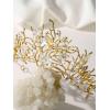 imageSWEETV Mermaid Tiara for Girls Women Gold Princess Crown Diadem Jeweled Headpiece Costume Hair Accessories for Birthday Prom Quinceanera HalloweenGold