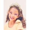 imageSWEETV Mermaid Tiara for Girls Women Gold Princess Crown Diadem Jeweled Headpiece Costume Hair Accessories for Birthday Prom Quinceanera HalloweenGold