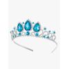 imageSWEETV Princess Tiaras for Little Girls Kids Dressup Crown Headband Birthday Wedding Halloween Cosplay Hair Accessories1BlueSilver Elsa