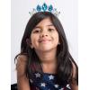 imageSWEETV Princess Tiaras for Little Girls Kids Dressup Crown Headband Birthday Wedding Halloween Cosplay Hair Accessories1BlueSilver Elsa