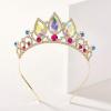 imageSWEETV Princess Tiaras for Little Girls Kids Dressup Crown Headband Birthday Wedding Halloween Cosplay Hair Accessories2Aurora BorealisGold Rapunzel