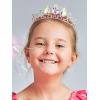 imageSWEETV Princess Tiaras for Little Girls Kids Dressup Crown Headband Birthday Wedding Halloween Cosplay Hair Accessories2Aurora BorealisGold Rapunzel