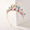 imageSWEETV Princess Tiaras for Little Girls Kids Dressup Crown Headband Birthday Wedding Halloween Cosplay Hair Accessories2Aurora BorealisGold Rapunzel