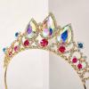 imageSWEETV Princess Tiaras for Little Girls Kids Dressup Crown Headband Birthday Wedding Halloween Cosplay Hair Accessories2Aurora BorealisGold Rapunzel