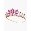 imageSWEETV Princess Tiaras for Little Girls Kids Dressup Crown Headband Birthday Wedding Halloween Cosplay Hair Accessories4Pink  Gold Aurora