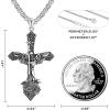 imageSWEETV Saint Archangel Pendant for Men Sterling Silver St MichaelVirgin MarySt JudeSt ChristopherSt BenedictNecklace Patron Saints Medals for Birthdays Traveland other EventsCSt Michael Necklace Cross Charm