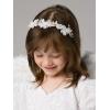 imageSWEETV Silver Flower Girl Headpiece for Wedding Communion Birthday Party  Princess Crystal Hair AccessoriesSilver 2