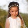 imageSWEETV Silver Flower Girl Headpiece for Wedding Crystal Floral Girls Headband Princess Hair Accessories for Birthday Party First CommunionGold