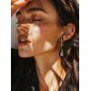 imageSWEETV Vintage 18K Gold Plated Statement Earrings for Women Trendy Antique Enamel Chunky Drop Dangle Earrings Big Crystal Earrings for Fashion Prom Jewelry GiftsBlackStyle02