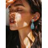 imageSWEETV Vintage 18K Gold Plated Statement Earrings for Women Trendy Antique Enamel Chunky Drop Dangle Earrings Big Crystal Earrings for Fashion Prom Jewelry GiftsLight BlueStyle02