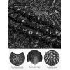 imageSWEETV Womens Flapper Dresses 1920s Great Gatsby Dresses Sequin Fringed Roaring 20s Cocktail DressBlack