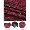 imageSWEETV Womens Flapper Dresses 1920s Great Gatsby Dresses Sequin Fringed Roaring 20s Cocktail DressBlackred